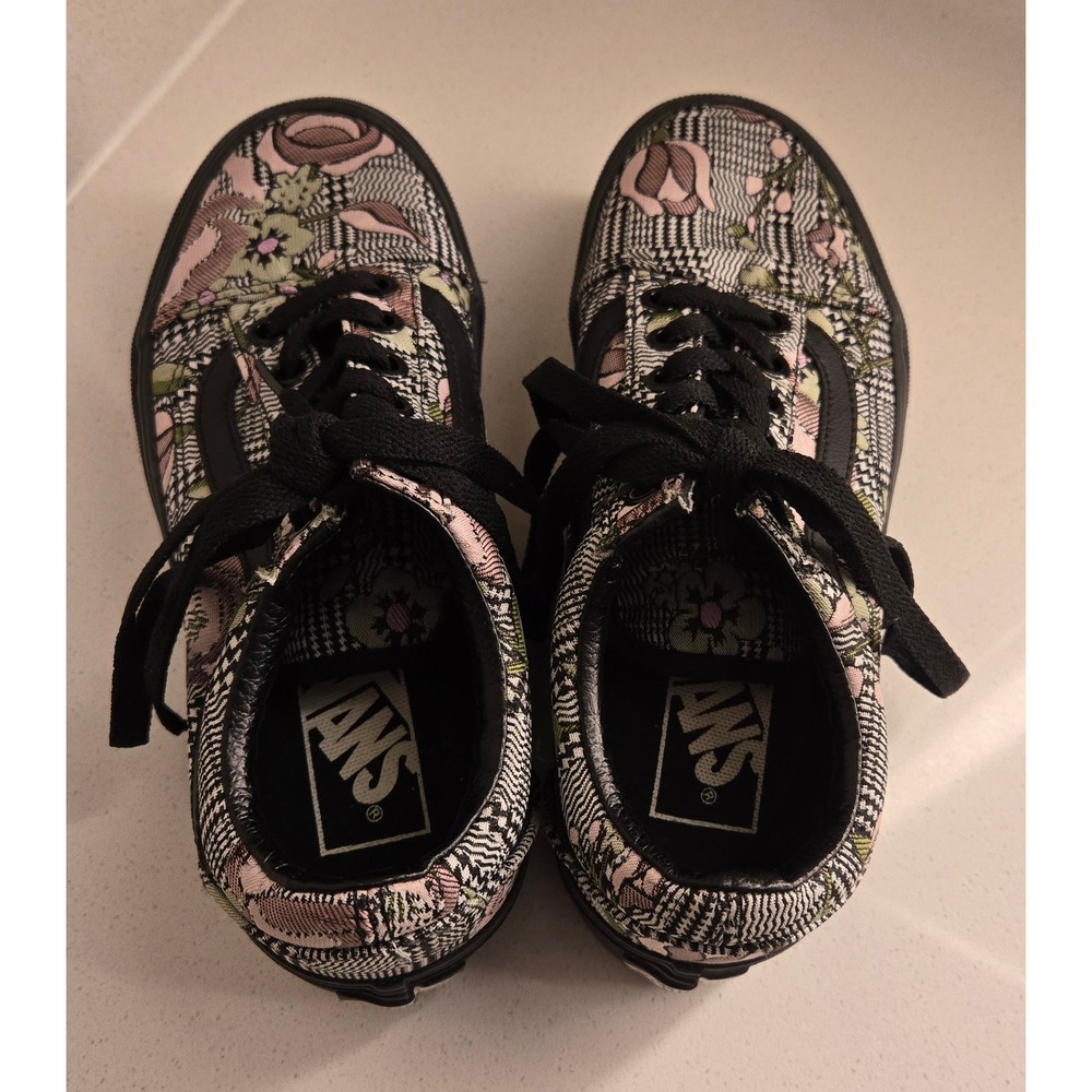 Vans Old Skool Platform Floral Houndstooth Women's‎ Shoe Size 5 Men's Size 3.5 - Picture 6 of 9